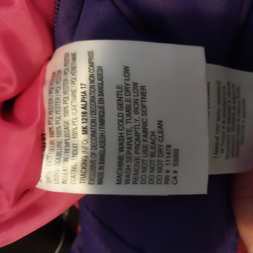 Arctix Purple Snow Bib Overalls size 18 months - Picture 3 of 6